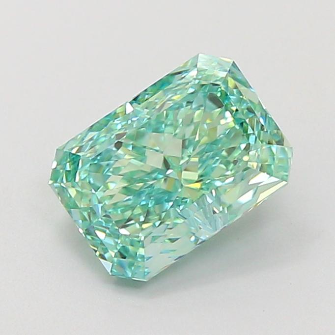 1.72 Ct. Fancy Vivid Green Radiant Lab Grown Diamond