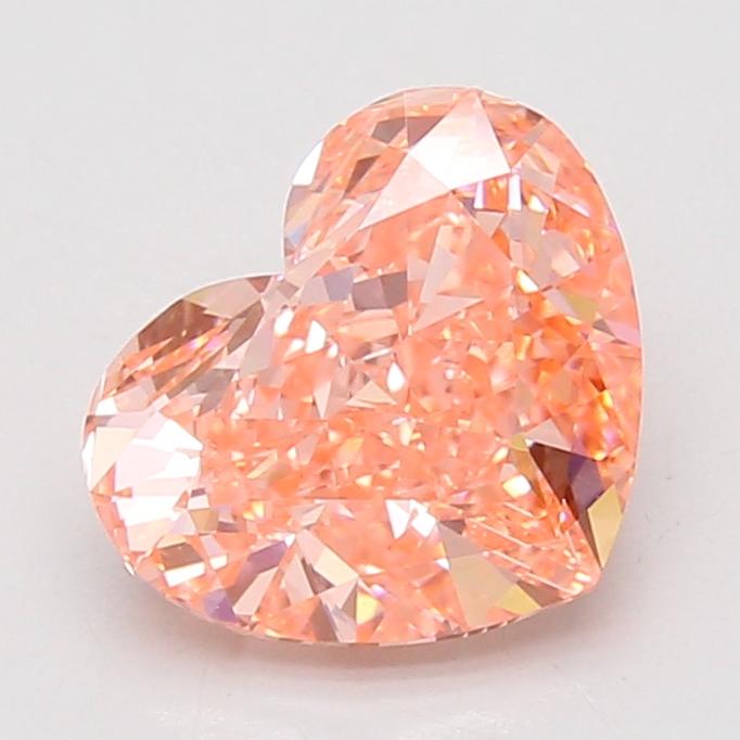 2.85 Ct. Fancy Vivid Pink Heart Lab Grown Diamond