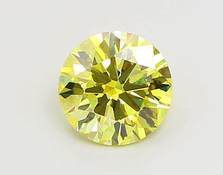 1.25 Ct. Fancy Vivid  Yellow Round Lab Grown Diamond