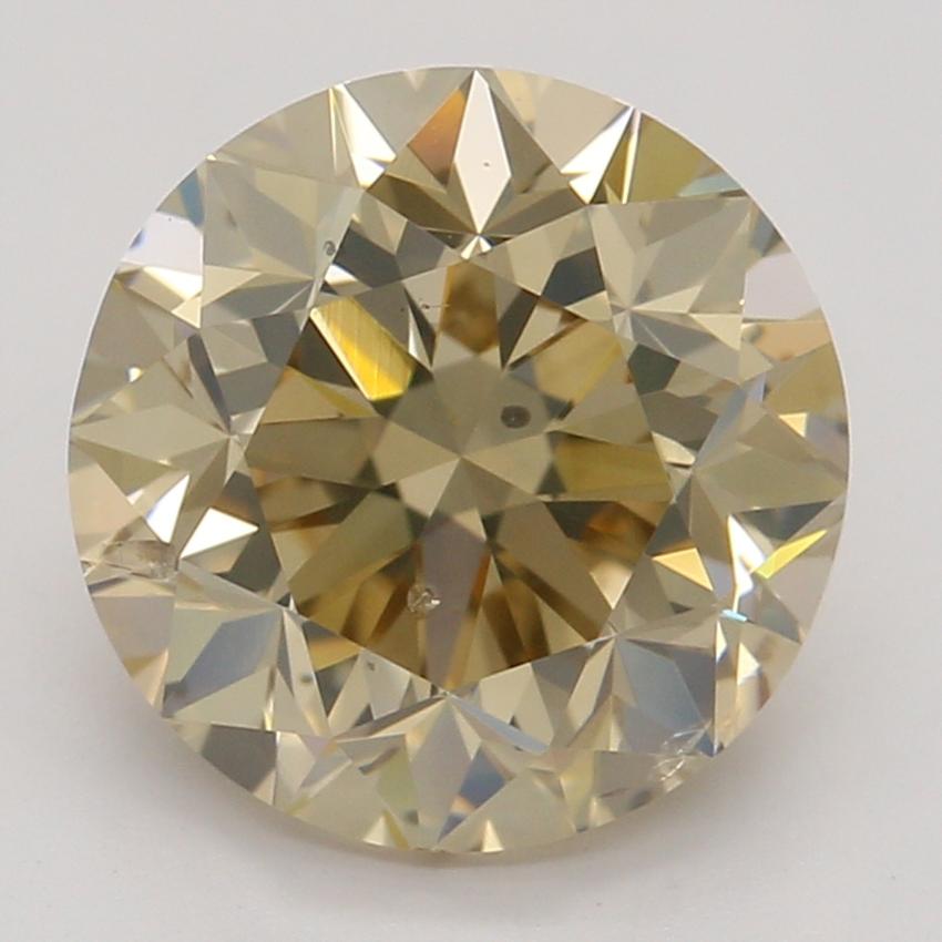 2.01 Ct. Fancy Yellow-Brown Round Diamond