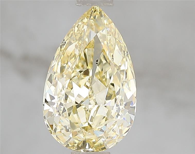 2.01 Ct. Fancy Intense Yellow Pear Lab Grown Diamond