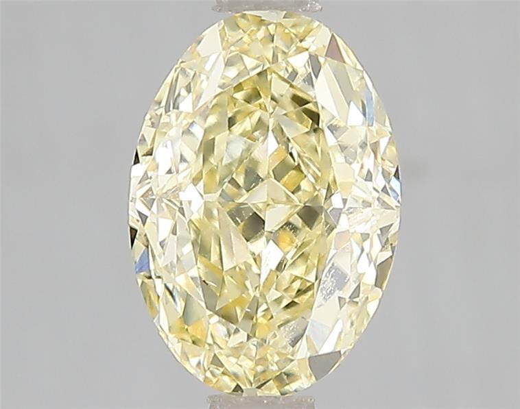 2.01 Ct. Fancy Vivid Yellow Oval Lab Grown Diamond