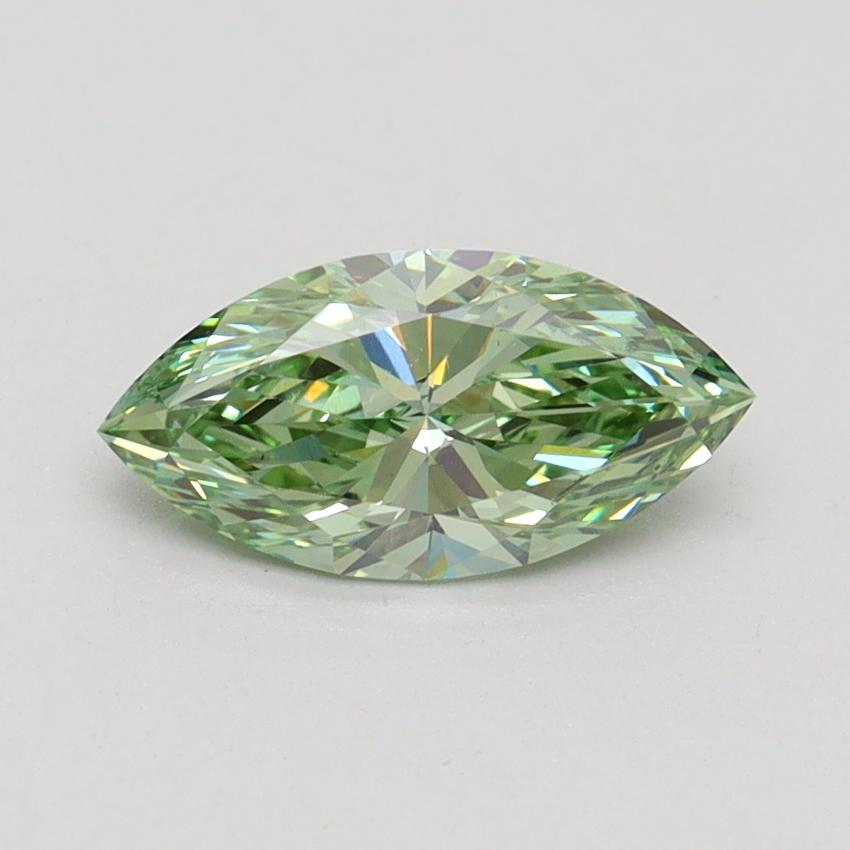 1.01 Ct. Fancy Vivid Green Marquise Lab Grown Diamond
