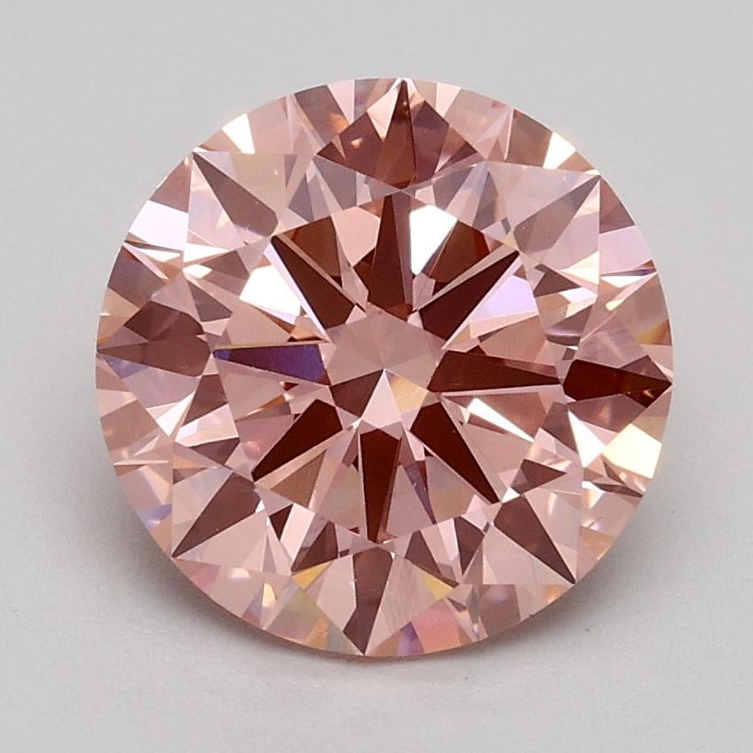1.80 Ct. Fancy Intense Pink Round Lab Grown Diamond