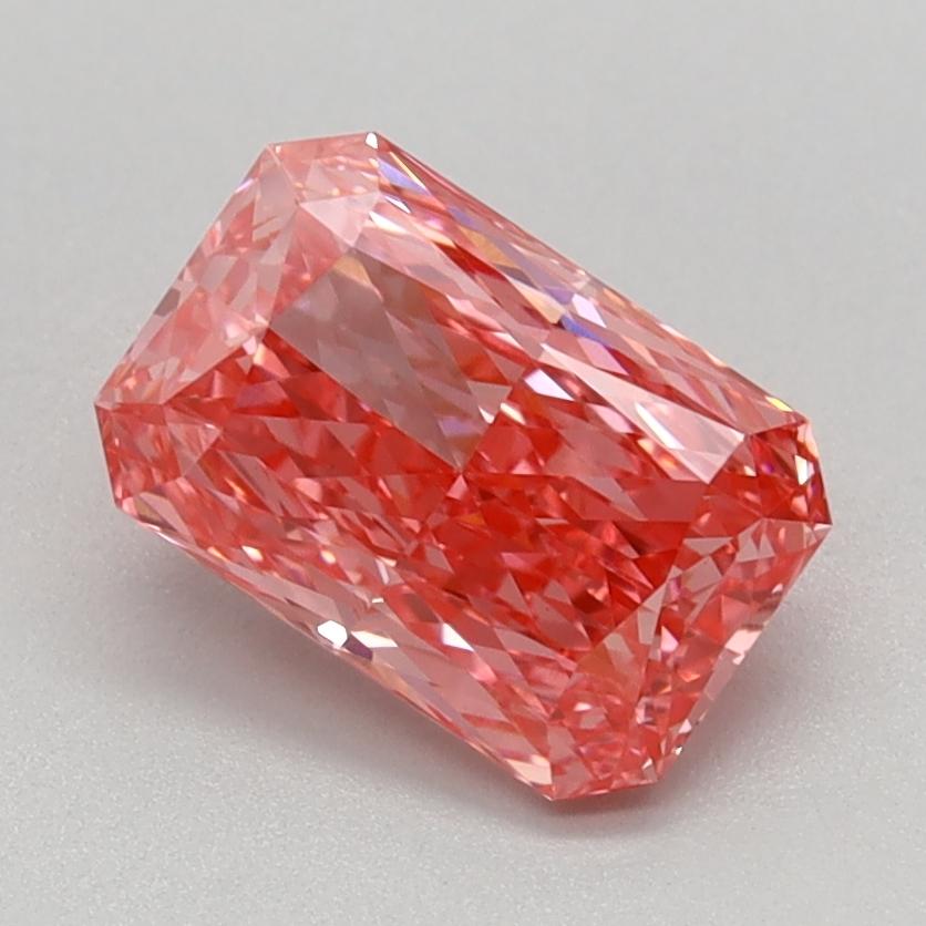 1.10 Ct. Fancy Vivid Pink Radiant Lab Grown Diamond