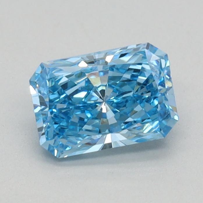 0.53 Ct. Fancy Vivid Blue Radiant Lab Grown Diamond
