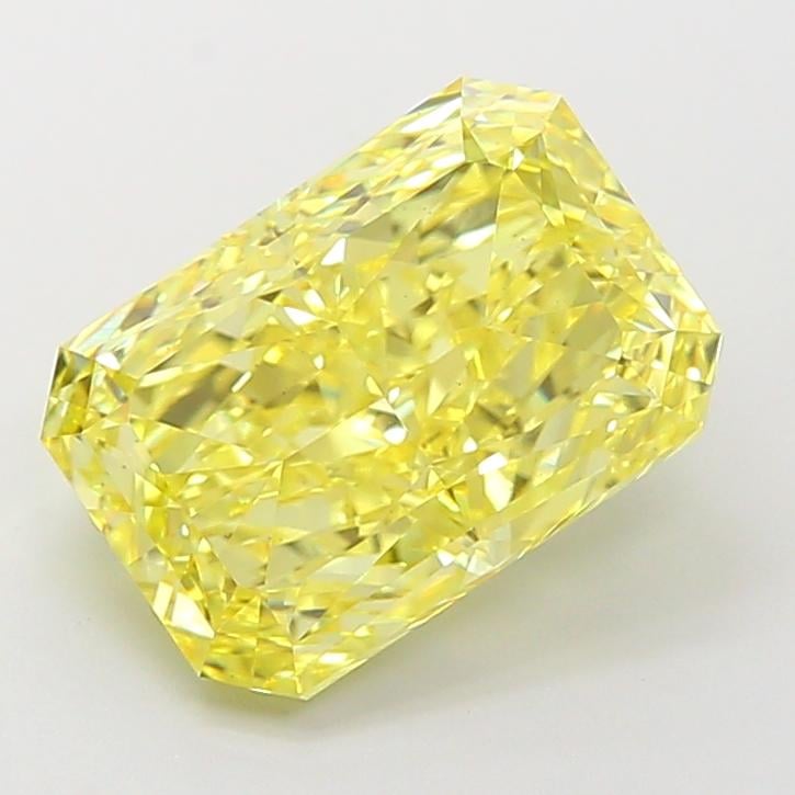4.82 Ct. Fancy Vivid Yellow Radiant Lab Grown Diamond