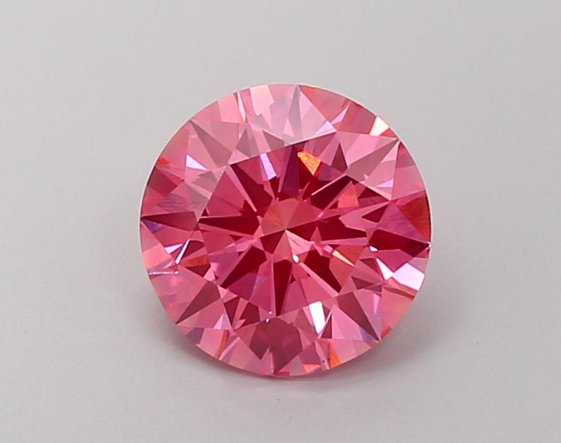 2.08 Ct. Fancy Vivid Pink Round Lab Grown Diamond