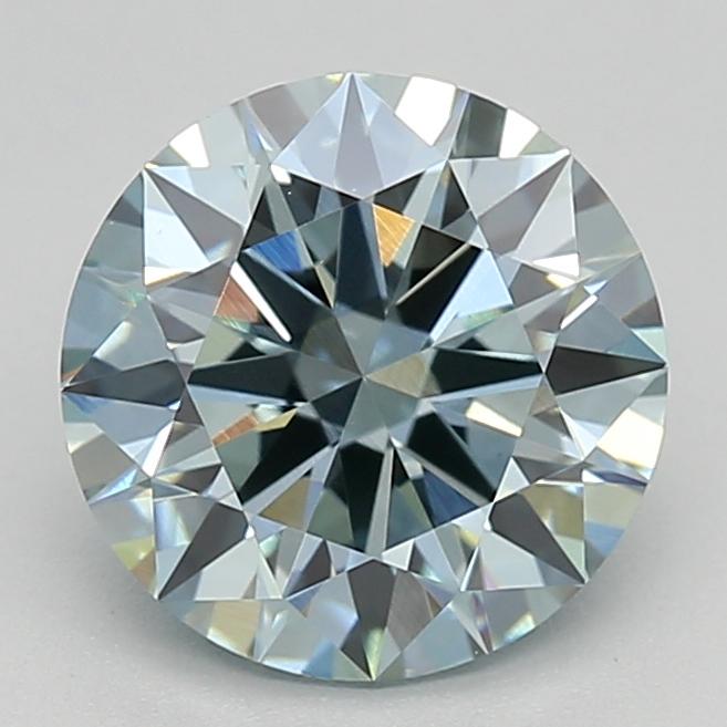 1.36 Ct. Fancy Intense  Blue Round Lab Grown Diamond