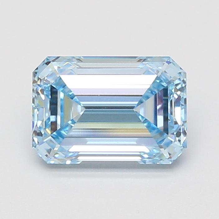 2.02 Ct. Fancy Vivid Blue Emerald Lab Grown Diamond