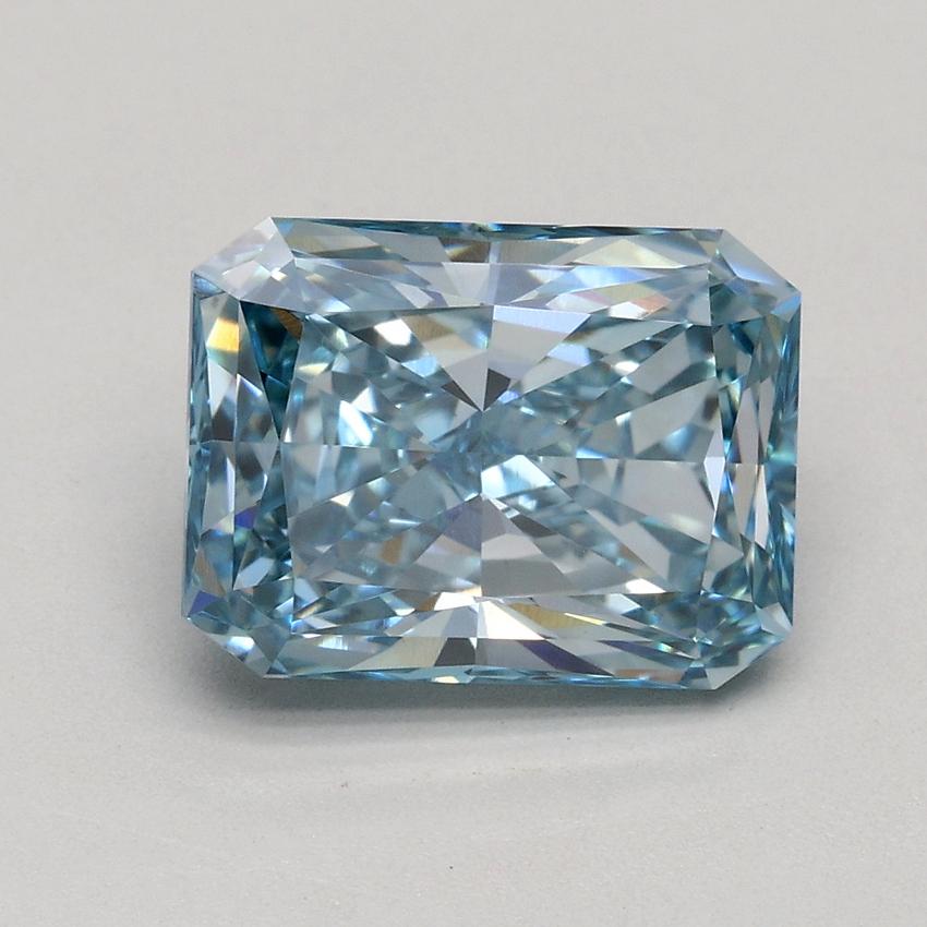 2.09 Ct. Fancy Intense Blue Radiant Lab Grown Diamond