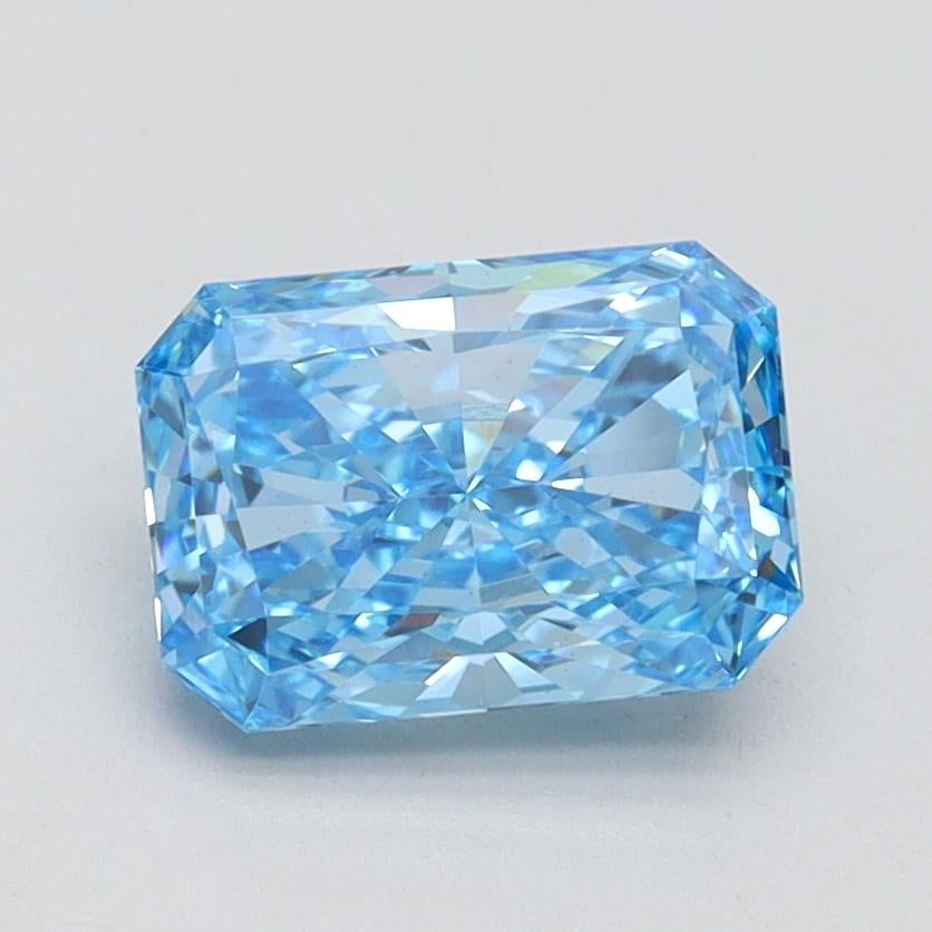 1.51 Ct. Fancy Vivid Blue Radiant Lab Grown Diamond