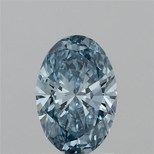1.50 Ct. Fancy Vivid  Blue Oval Lab Grown Diamond