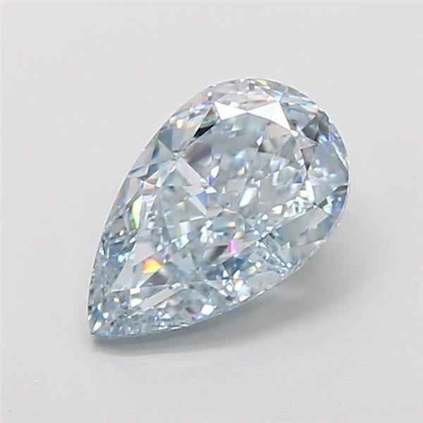 3.05 Ct. Fancy Intense Blue Pear Lab Grown Diamond