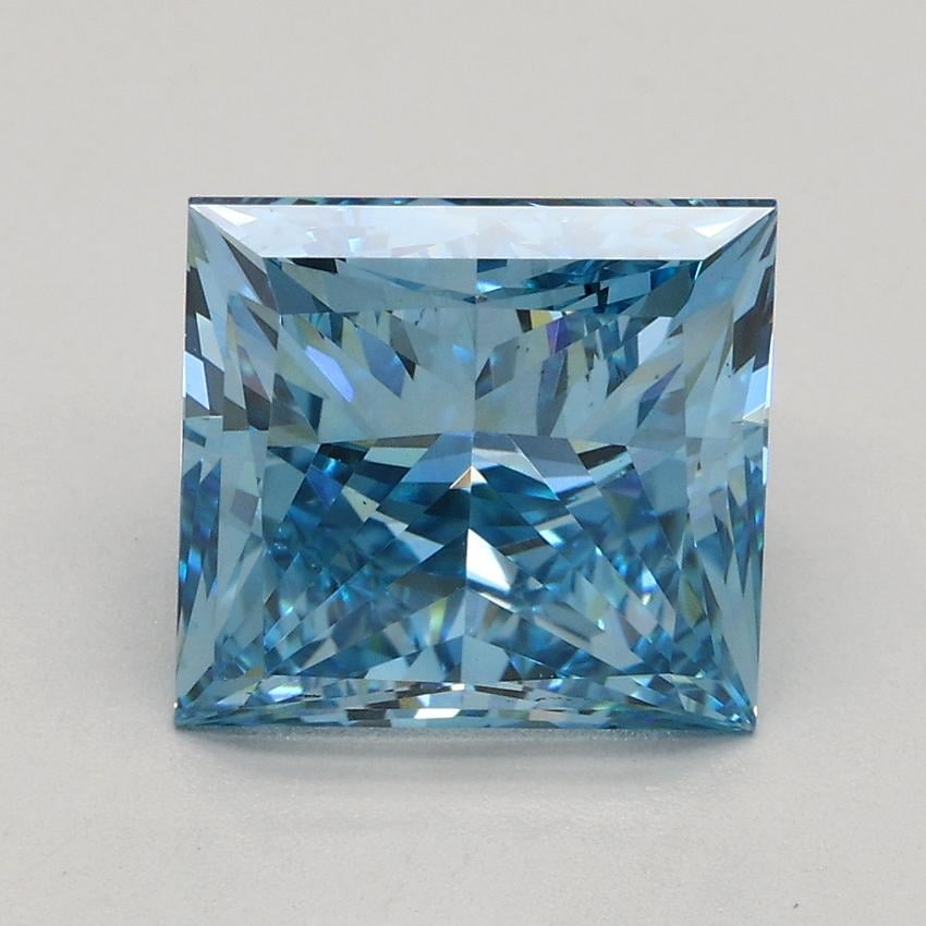 2.84 Ct. Fancy Vivid Blue Princess Lab Grown Diamond
