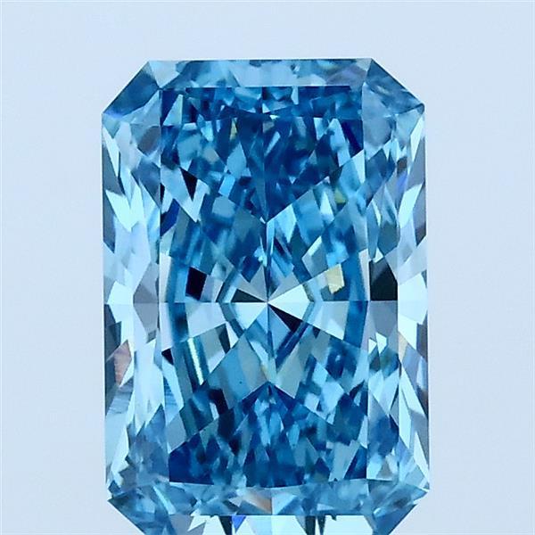 1.51 Ct. Fancy Vivid Blue Radiant Lab Grown Diamond