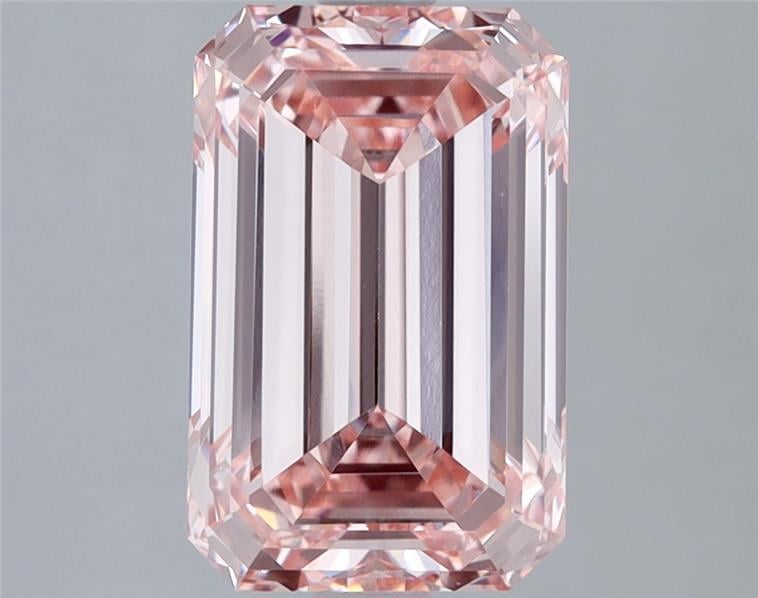 2.89 Ct. Fancy Intense  Pink Emerald Lab Grown Diamond