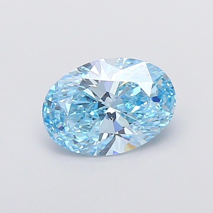 2.05 Ct. Fancy Vivid Blue Oval Lab Grown Diamond