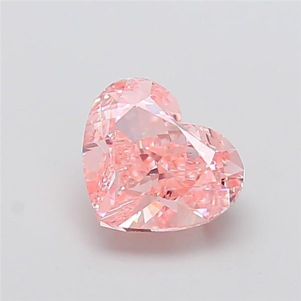 2.60 Ct. Fancy Intense Pink Heart Lab Grown Diamond