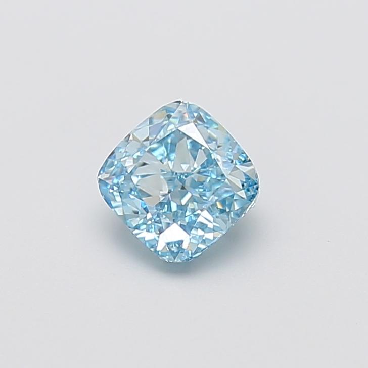 1.21 Ct. Fancy Vivid  Blue Cushion Lab Grown Diamond