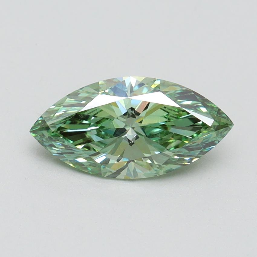 1.06 Ct. Fancy Vivid Green Marquise Lab Grown Diamond
