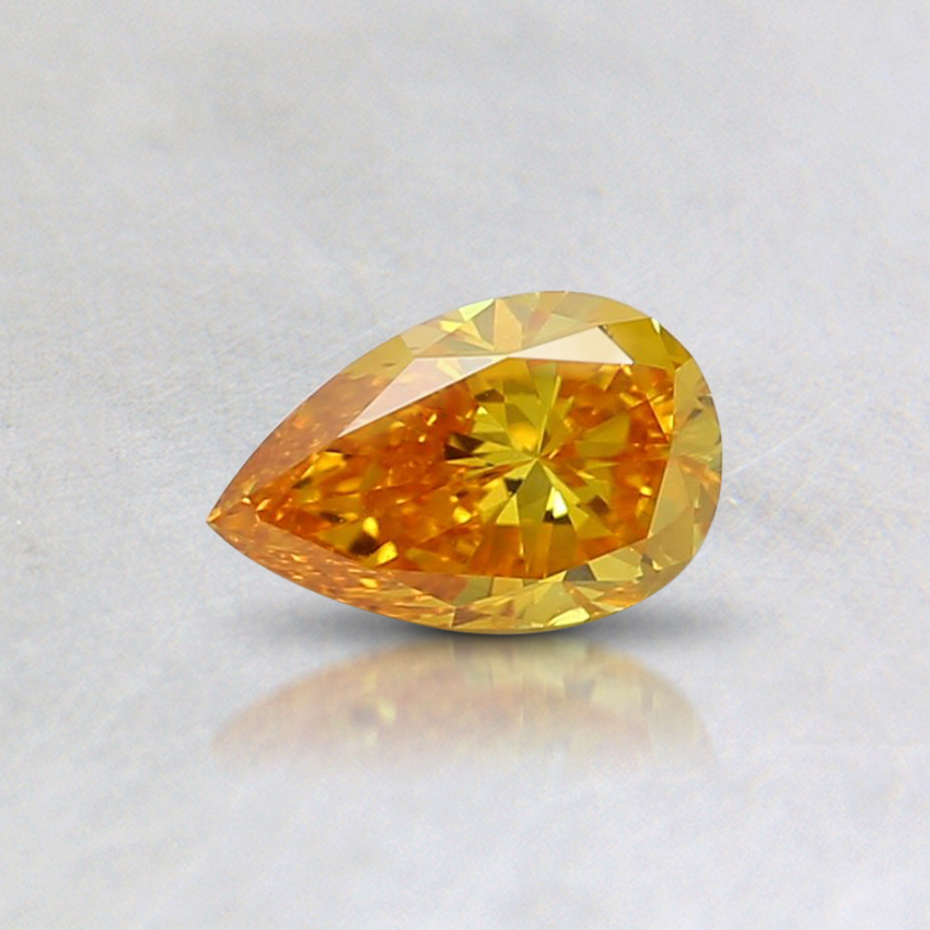 0.30 Ct. Fancy Vivid Orange-Yellow Pear Lab Grown Diamond