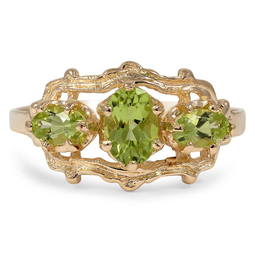 Art Nouveau Peridot Vintage Ring