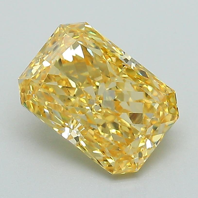 2.03 Ct. Fancy Vivid Yellow Radiant Lab Grown Diamond