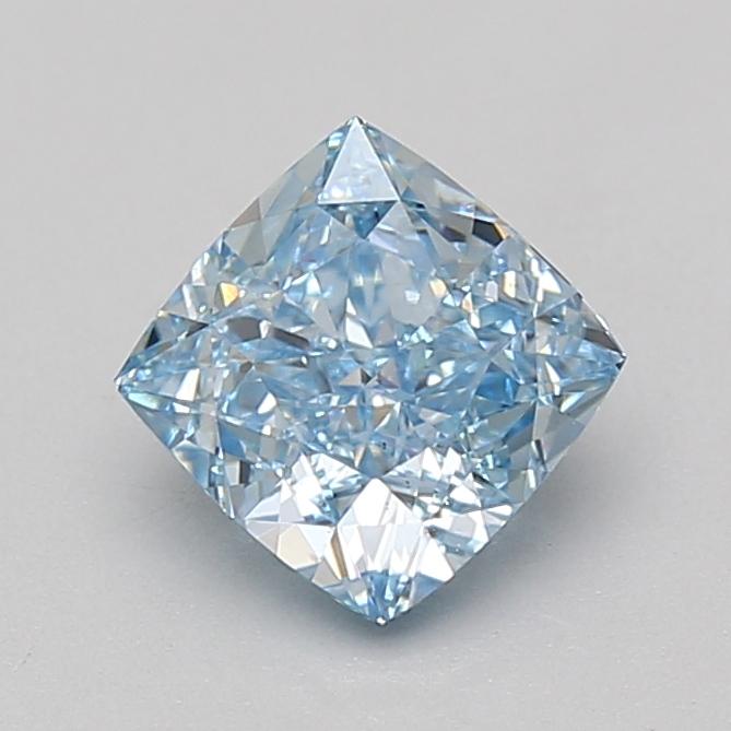 1.60 Ct. Fancy Vivid Blue Cushion Lab Grown Diamond