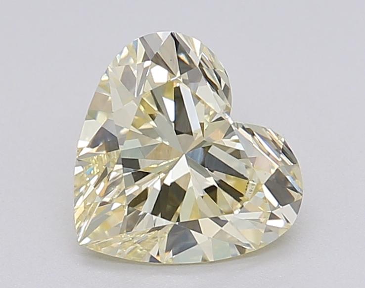 1.02 Ct. Fancy Light Yellow Heart Lab Grown Diamond