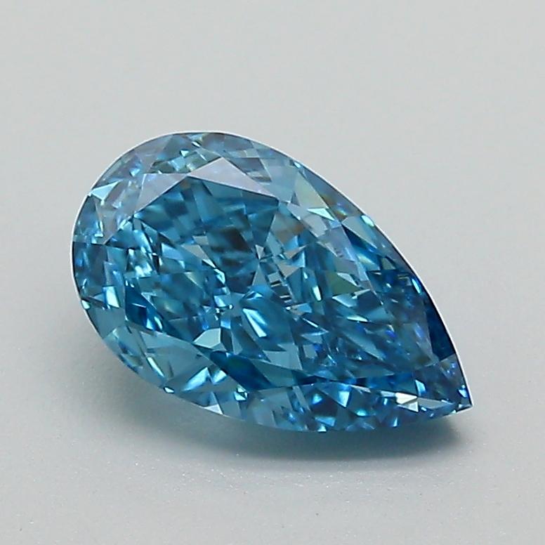1.25 Ct. Fancy Vivid Blue Pear Lab Grown Diamond