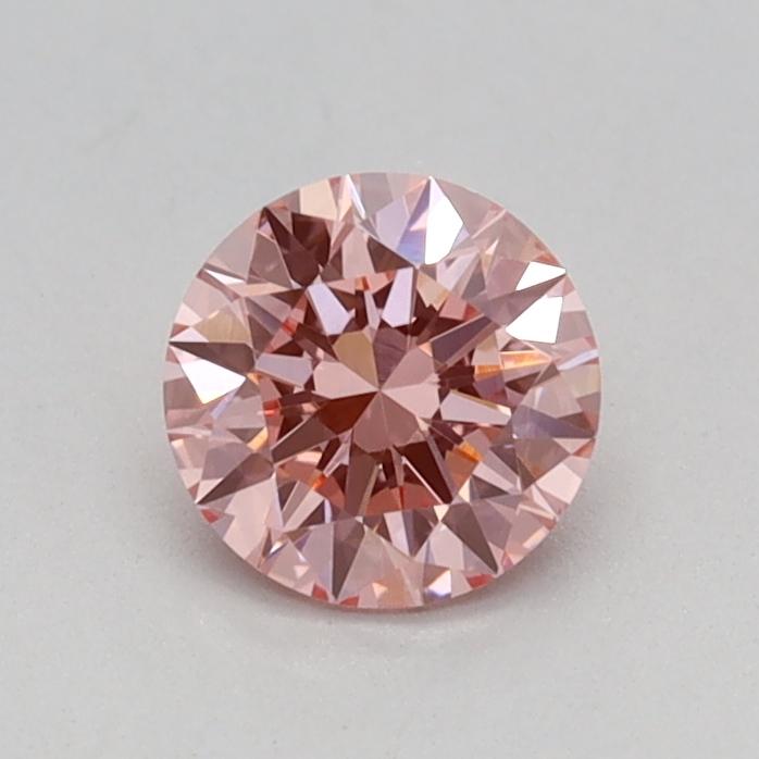 0.43 Ct. Fancy Vivid Pink Round Lab Grown Diamond