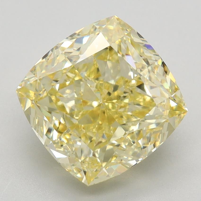 3.52 Ct. Fancy Intense Yellow Cushion Lab Grown Diamond