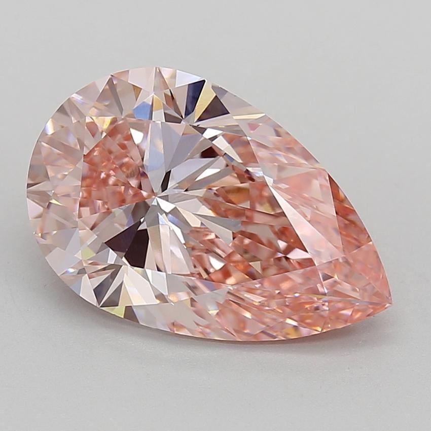 6.01 Ct. Fancy Intense  Pink Pear Lab Grown Diamond