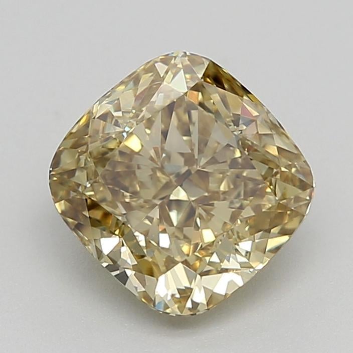 1.51 Ct. Fancy Greyish Yellow Cushion Lab Grown Diamond