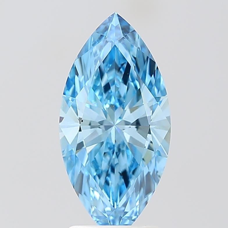 2.09 Ct. Fancy Vivid Blue Marquise Lab Grown Diamond
