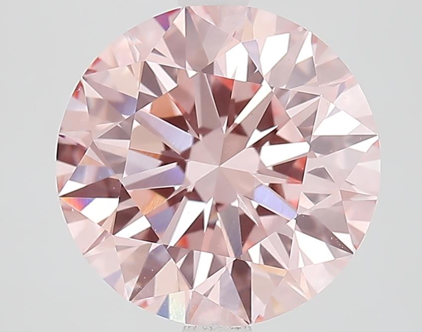 4.08 Ct. Fancy Intense Pink Round Lab Grown Diamond