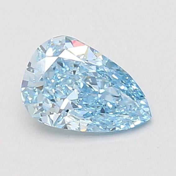 0.75 Ct. Fancy Vivid Blue Pear Lab Grown Diamond