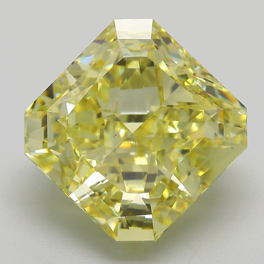 10.01 Ct. Fancy Intense Yellow Radiant Lab Grown Diamond