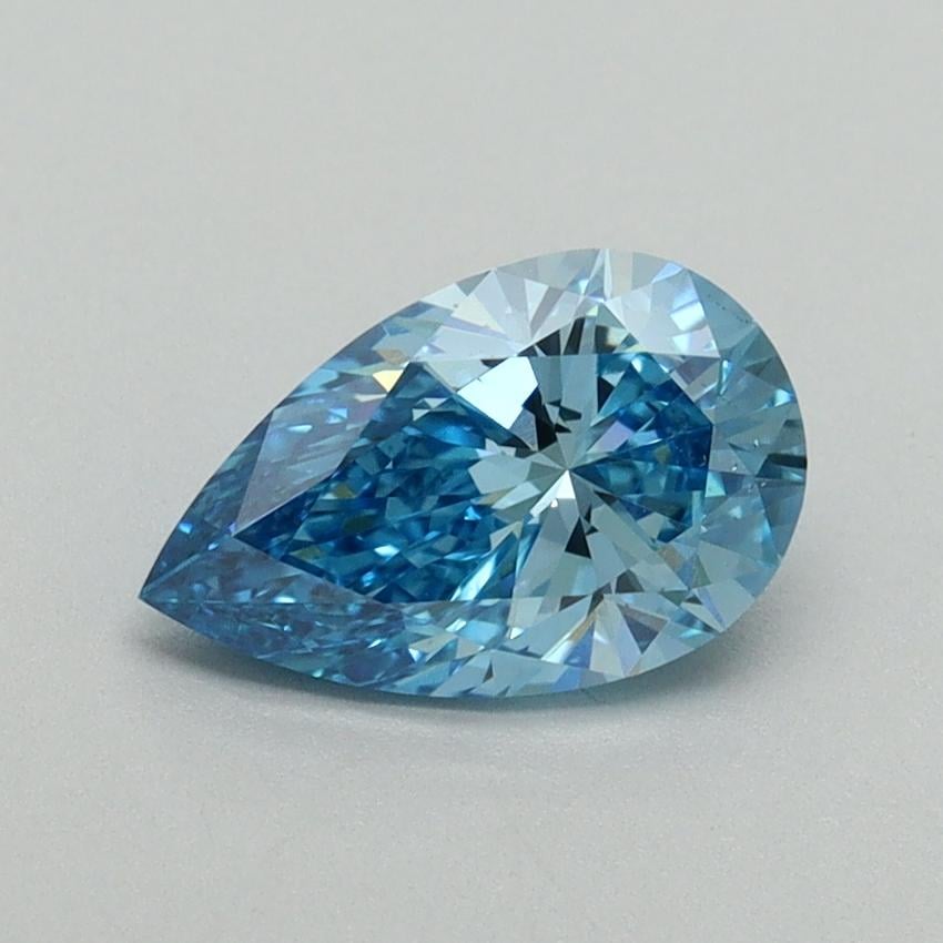 1.05 Ct. Fancy Vivid Blue Pear Lab Grown Diamond