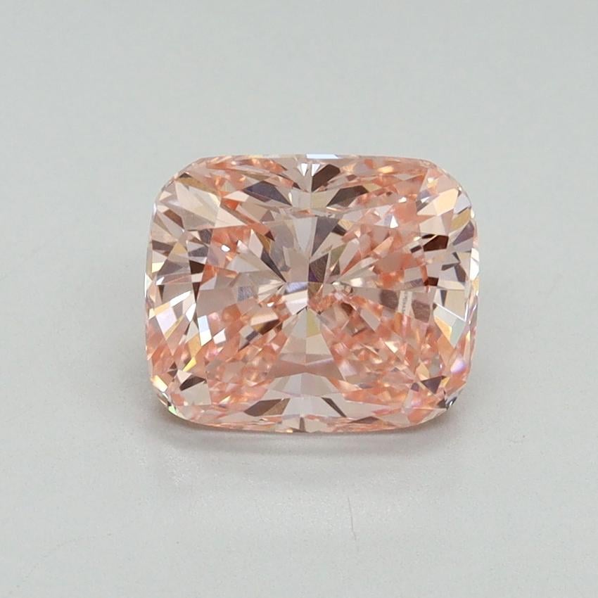 2.01 Ct. Fancy Vivid Pink Cushion Lab Grown Diamond