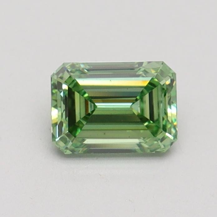 0.56 Ct. Fancy Vivid Green Emerald Lab Grown Diamond