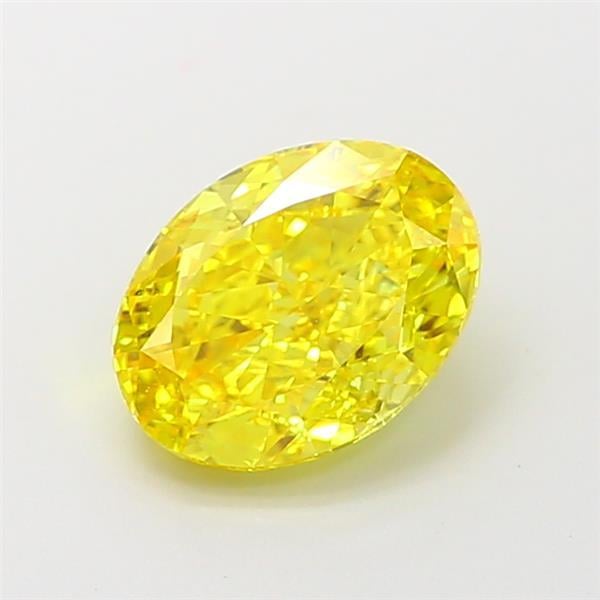 1.68 Ct. Fancy Vivid  Yellow Oval Lab Grown Diamond