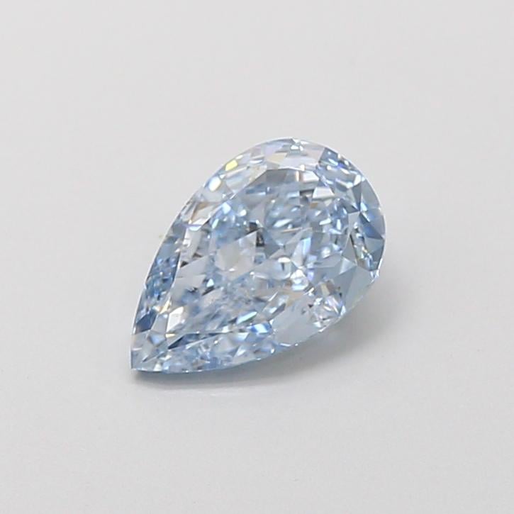 1.07 Ct. Fancy Intense  Blue Pear Lab Grown Diamond