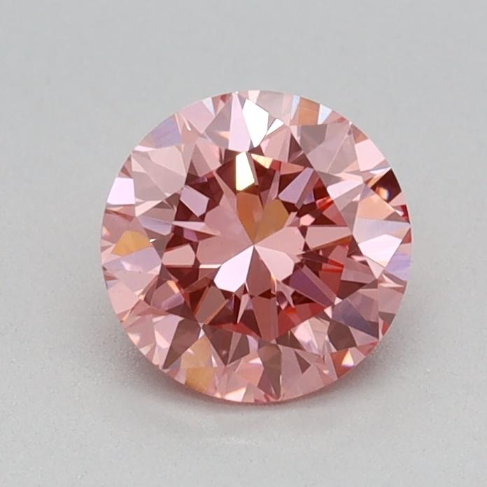 0.56 Ct. Fancy Vivid Pink Round Lab Grown Diamond