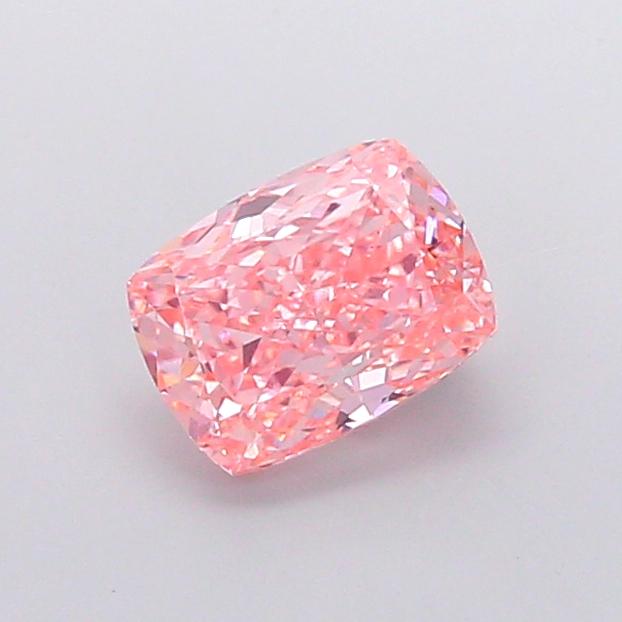 2.26 Ct. Fancy Vivid  Pink Cushion Lab Grown Diamond