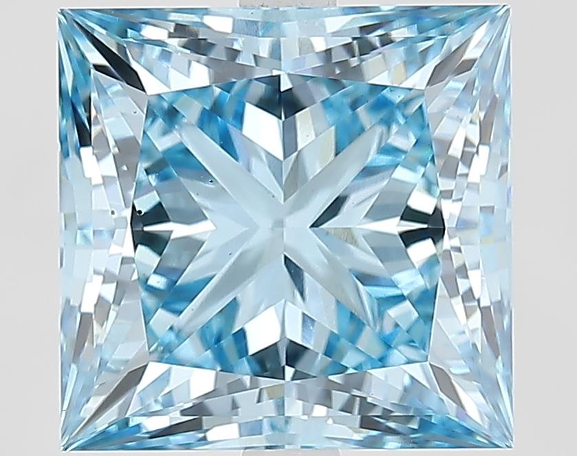 5.56 Ct. Fancy Blue Princess Lab Grown Diamond