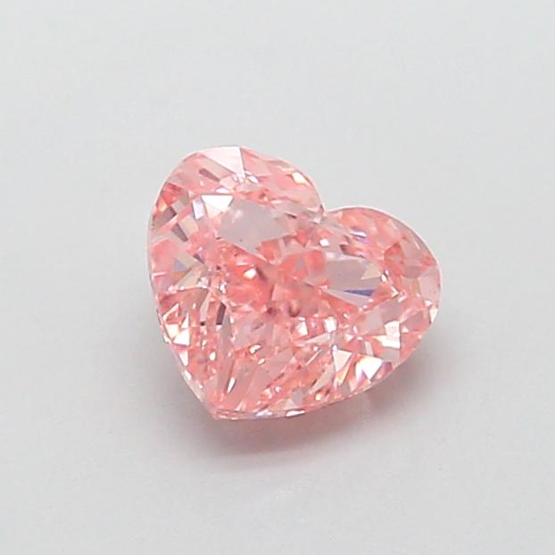 1.05 Ct. Fancy Intense  Pink Heart Lab Grown Diamond