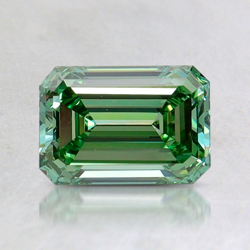 1.0 Ct. Fancy Vivid Pacific Green Emerald Lab Grown Diamond