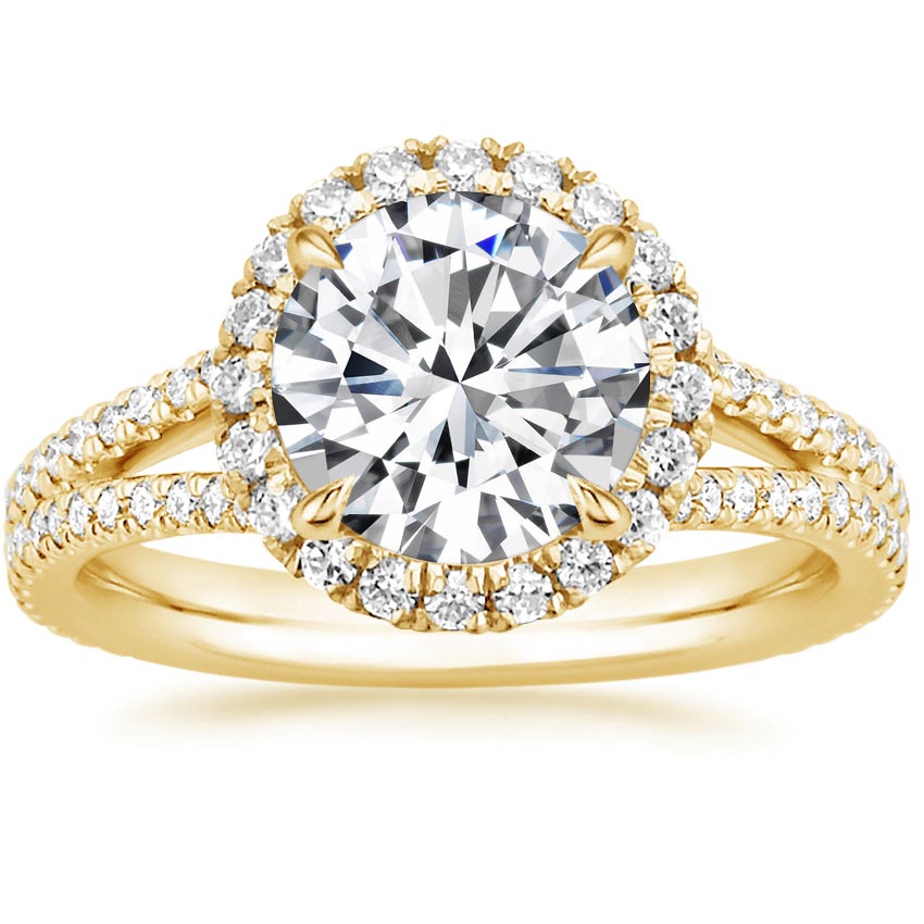 18K Yellow Gold Fortuna Diamond Ring (1/2 ct. tw.) with Luxe Ballad ...